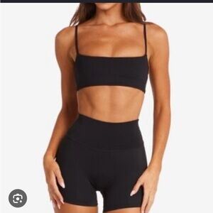 Crop Shop Boutique Black Activewear Set